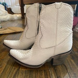 White Corral Boots